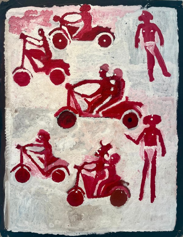 Rebecca Hossack Gallery in London presents works by Australian Aboriginal Utopia artist Motorbike Paddy, drawing on the legacy of Emily Kam Kngwarray.