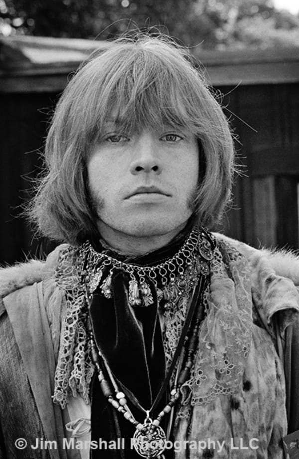 Jim Marshall, Black and white portrait of Brian Jones
