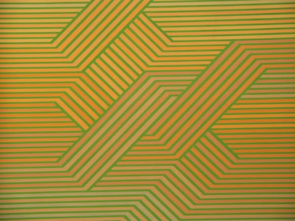 yellow and green oil painting by artist David Whitaker represented by Rebecca Hossack Gallery