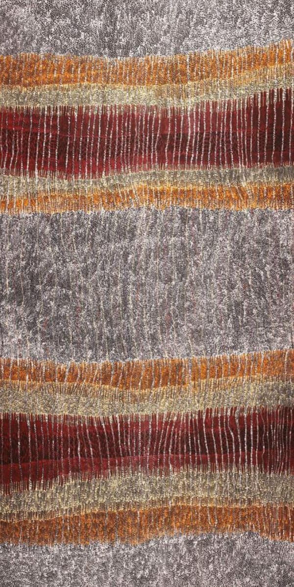 Sabrina Nangala Robertson, Ngapa Jukurrpa (Water Dreaming) - Pirlinyarnu