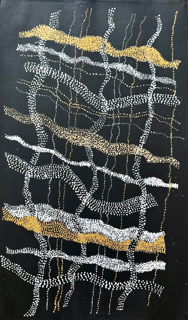 Julie Nangala Robertson, Mina Mina Jukurrpa - Mina Mina Dreaming , 2024