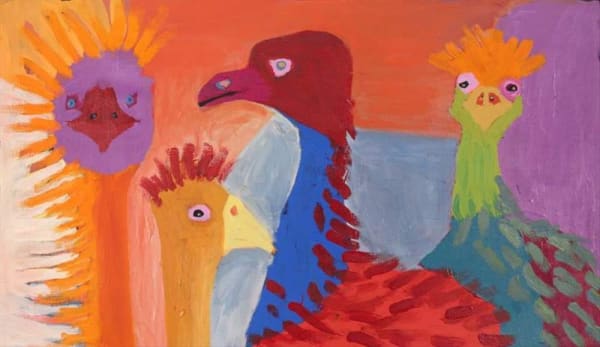 Karen Napaljarri Barnes, 4 Birds, 2022