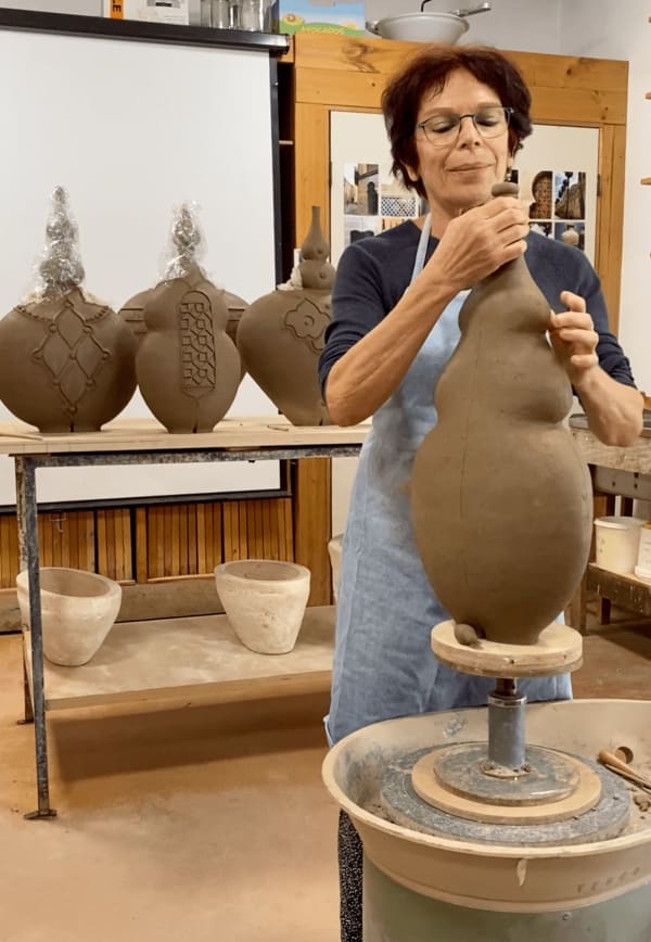 Avital Sheffer, in her studio, 2024
