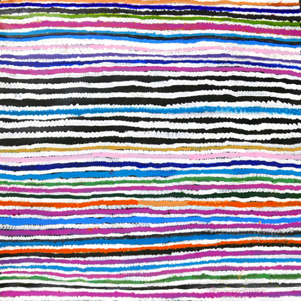 Rebecca Hossack Gallery in London presents works by Australian Aboriginal Utopia artist Motorbike Paddy, drawing on the legacy of Emily Kam Kngwarray.