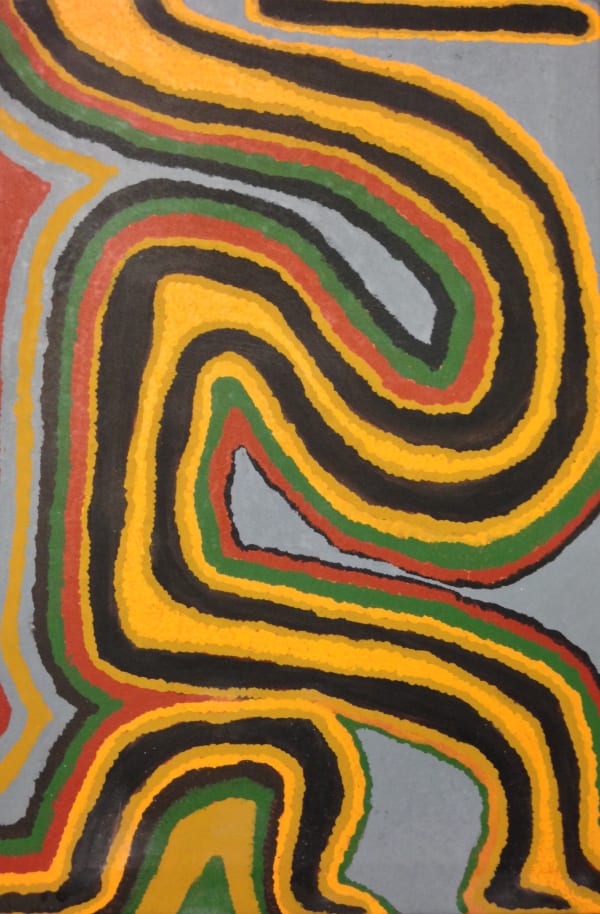 Richard Tax Tjupurrula, synthetic polymer paint on canvas, Aboriginal artist and artwork.