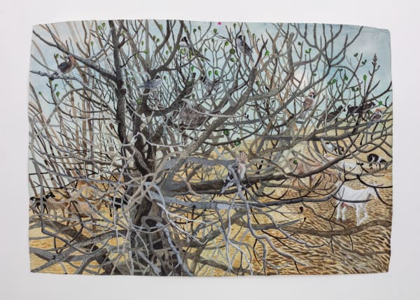 Sophie Charalambous, Winter Landscape with Fig Tree, 2024