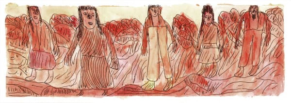 Adrian Jangala Robertson, Family in Yalpirakinu, 2024