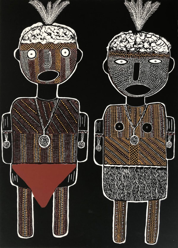Maryanne Mungatopi, screenprint, Tiwi, Aboriginal artist and artwork.