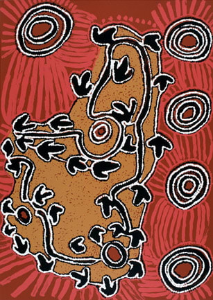 Rosie Tasman Napurrula, Grass Seed Dreaming, 2003