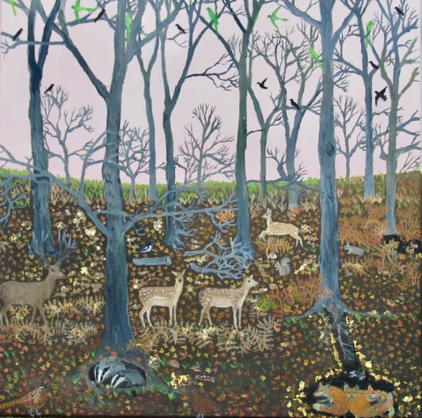 Emma Haworth, Badgers and foxes, 2017