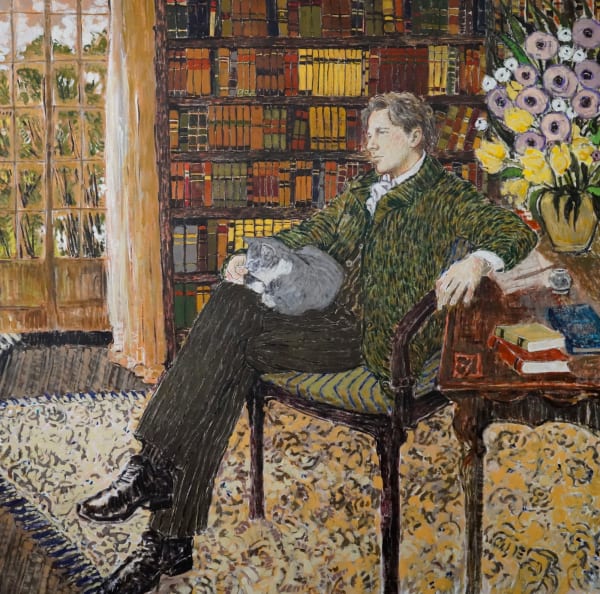 Nikoleta Sekulovic, 2025, acrylic and oil stick on linen, Rebecca Hossack Art Gallery London, Seattle, contemporary art, figurative painting