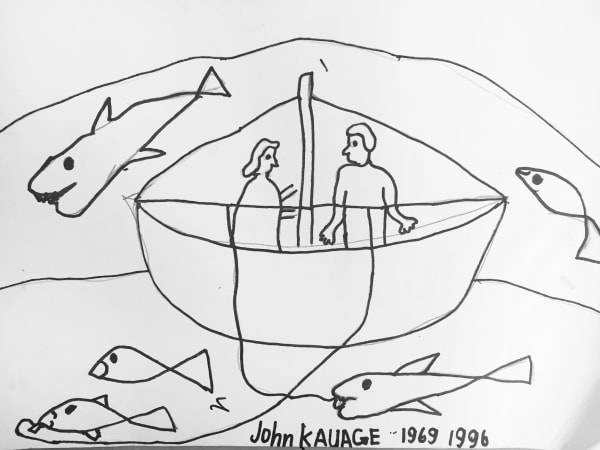 John Kauage, Fish and Boats, 1996