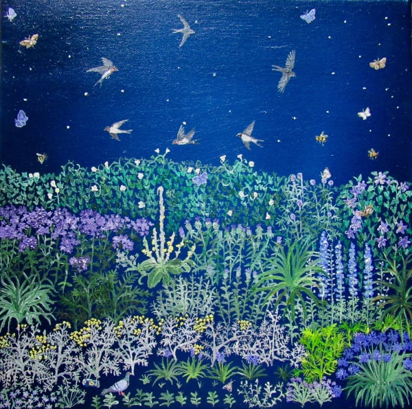 Emma Haworth, Swallow in Hedgerows, 2017
