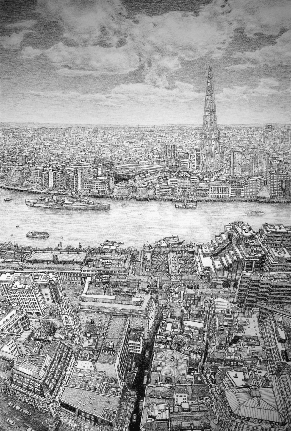 Roy Wright, The Shard & Thames From The Sky Garden, 2016