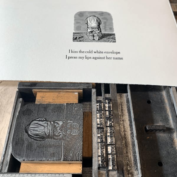 David Frazer, David Frazer Proof & 'Love Letter' Book with Nick Cave (Detail)