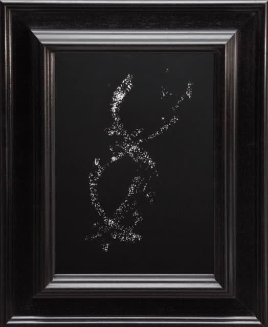 Jason Shulman, Bubble contrail on mirror, 2024