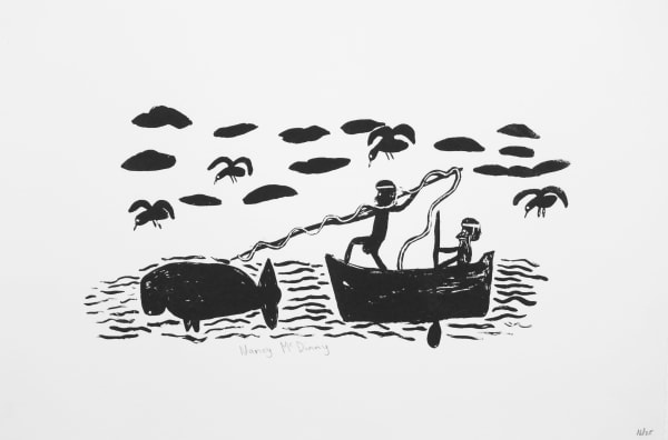 Nancy Mcdinney, screenprint, Borroloola, Aboriginal artist and artwork.