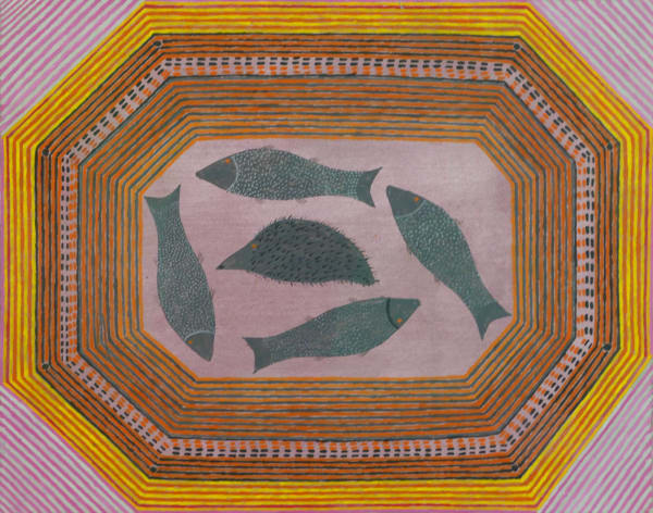 Janangoo Butcher Cherel, Fish and Echidna, n.d.