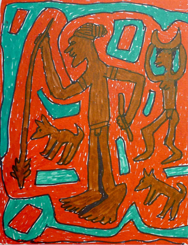 Jimmy Pike, Husband and wife hunting with two dogs