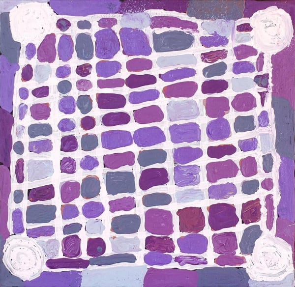 Mickey Jampijinpa Singleton, Ngapa Jukurrpa (Water Dreaming)- Puyurru, 2013