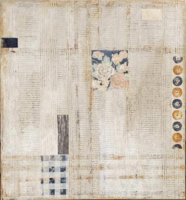 Richard Nott, Egyptian Papyrus and Patchwork, 2025