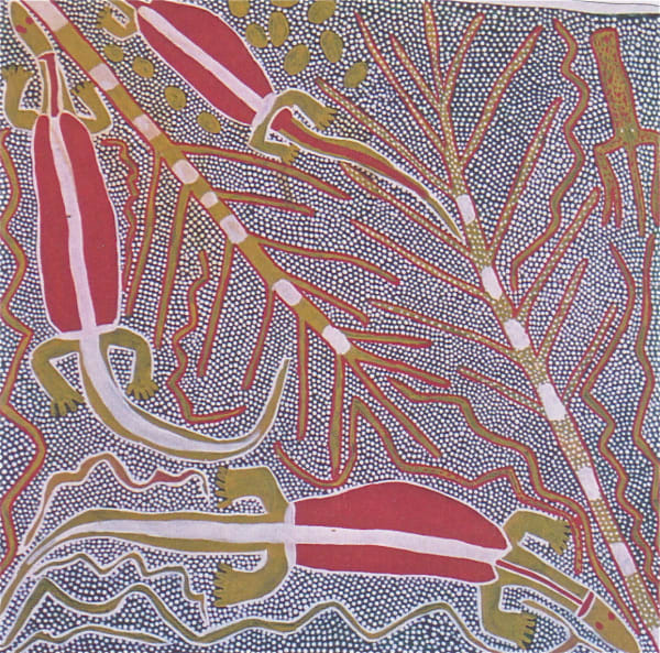 Sambo Barra Barra, Three Goannas , 1995