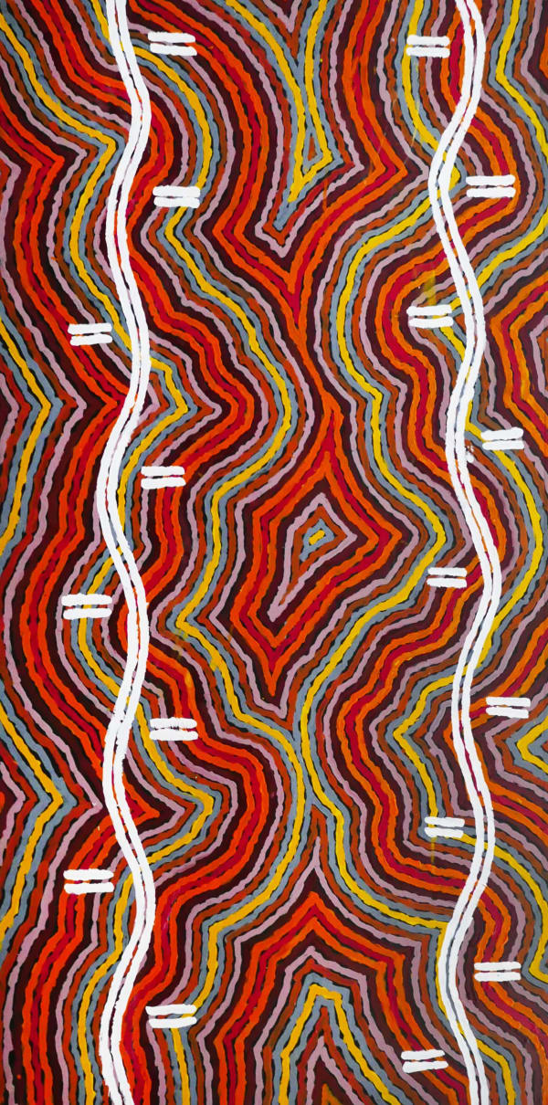 Clifford Possum Tjapaltjarri, Lightening and Flood - Mount Wedge, 1995
