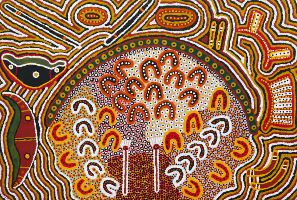 Patricia Lee, Balgo Hills, acrylic on canvas, Aboriginal artist and artwork.