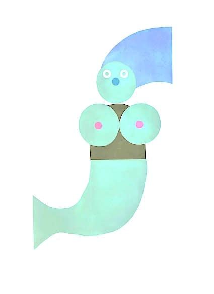 he plays around with forms, patterns and compositions, letting a figure grow organically before gluing it in place.