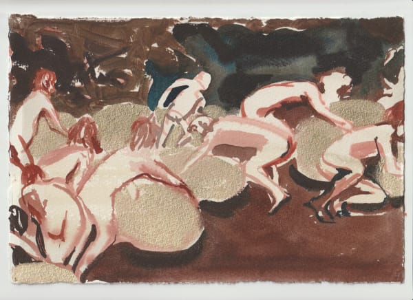 Alice Macdonald, The Misers and the Spendthrifts Are Condemned to Roll Great Bags of Gold for Eternity, 2024