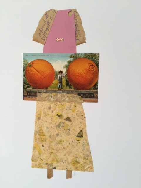 he plays around with forms, patterns and compositions, letting a figure grow organically before gluing it in place.