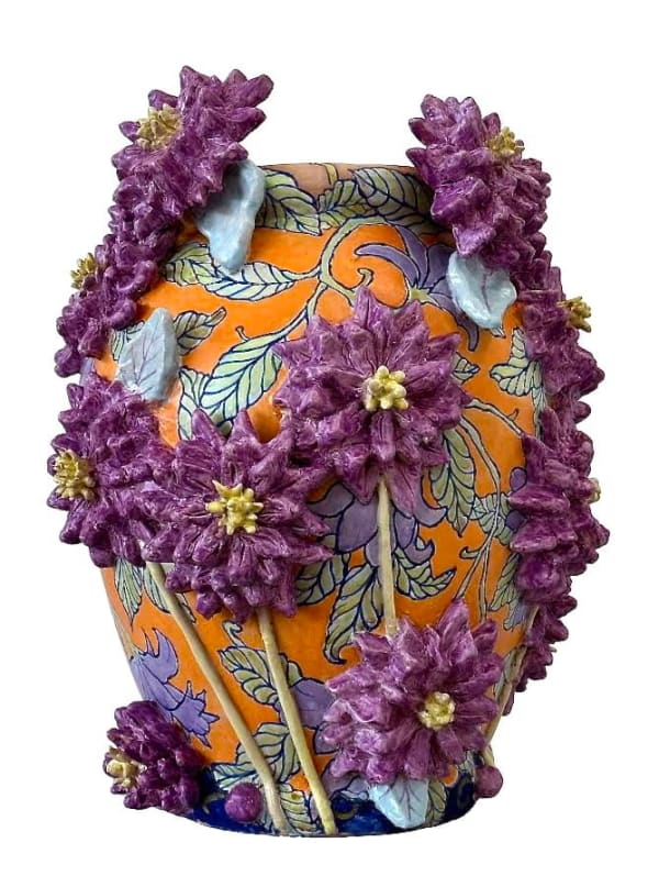 Fons van Laar, Purple Dahlia Vase, 2025