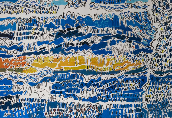 Barbara Macfarlane, Ochre Path to Vercoiran, 2021