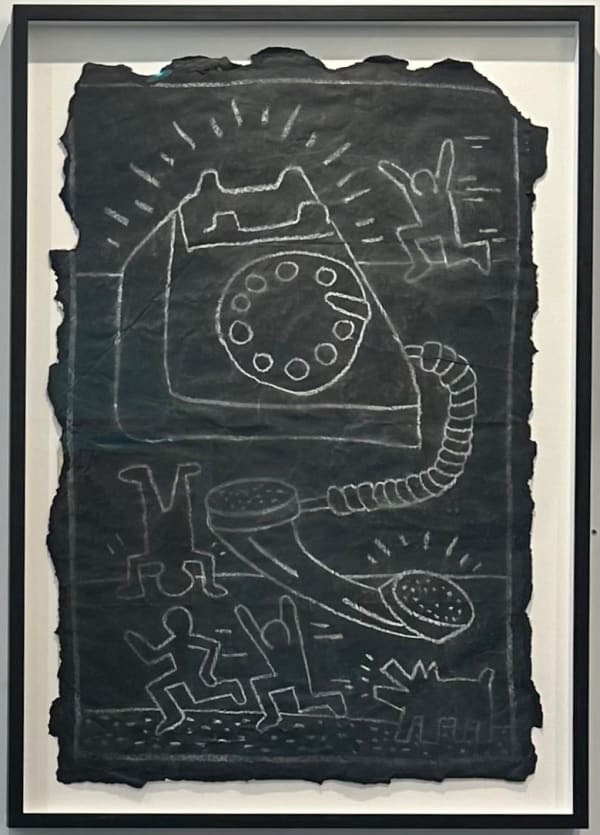 Keith Haring, Small Dog & Large Phone, 1980's