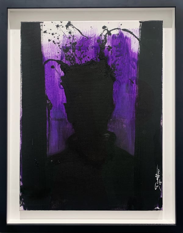 Richard Hambleton, Shadow Head (purple), 2008