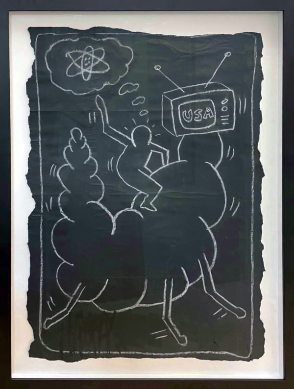 Keith Haring, Flying Grub & Rider, 1980's