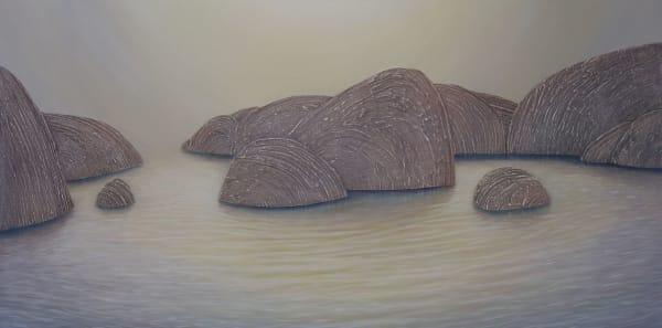 Peter Usher Tenderness, 2025 Acrylic & Oil on Linen 80 x 160 cm 31 1/2 x 63 in