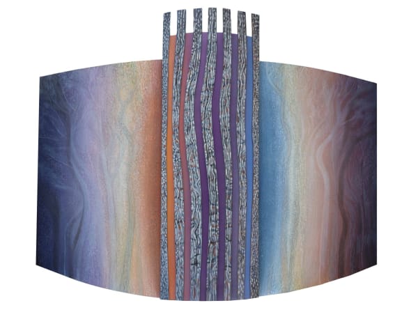 Peter Usher Echo , 2025 Acrylic & Oil on board 120 x 140 x 8 cm 47 1/4 x 55 1/8 x 3 1/8 in