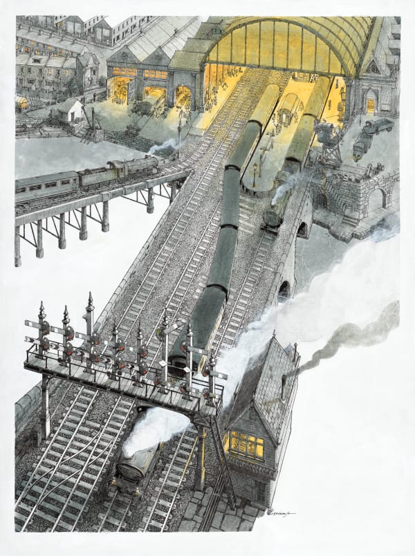 Terminus: The Six-Forty-Seven for Rotherham, Doncaster, Scunthorpe and Grimsby will leave from Platform Three