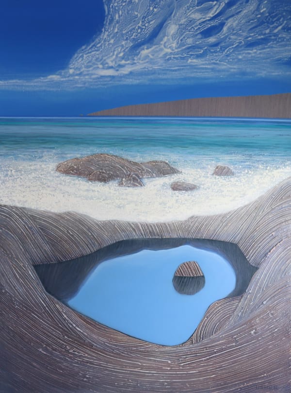 Peter Usher Above, Below, Beyond, 2024 Acrylic and oil on linen 120 x 90 cm 47 1/4 x 27 1/2 in