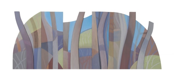 Peter Usher Lighten Up , 2025 Acrylic & Oil on board 35 x 91 cm 13 3/4 x 35 7/8 in