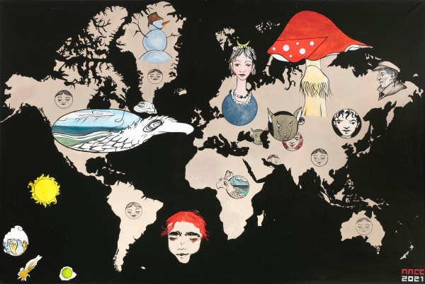 Group PPSS (Pavel Pepperstein, Sonya Stereostyrski), Фантомокартография №4 | Phantomocartography №4, 2021