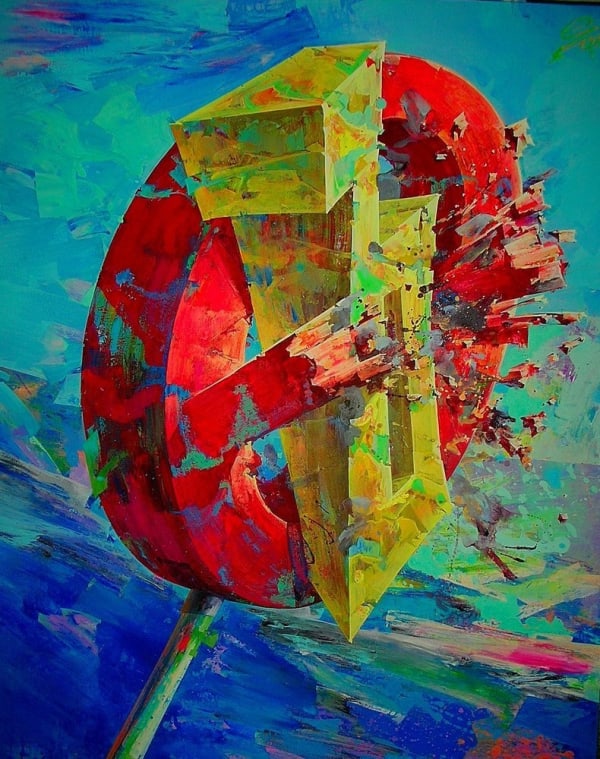 Egor Koshelev Прорыв, 2008 Холст, акрил 100 x 80 см