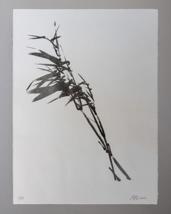 Shan Fan, Sturm schwillt an (schwarz), 2022
