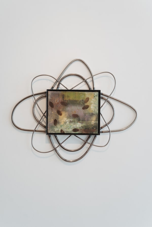 Shannon Bono The Journey, 2023 Acrylic and spray paint on canvas 9 21/25 x 11 81/100 in 25 x 30 cm (With steel frame: 65 x 80 cm,