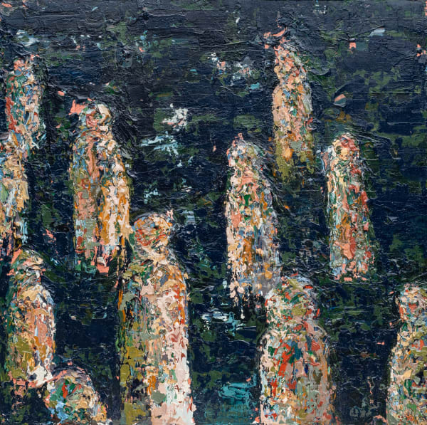 Sabrina Coleman-Pinheiro Restless Apparitions, 2022 Acrylic on canvas 24 x 24 in 61 x 61 cm