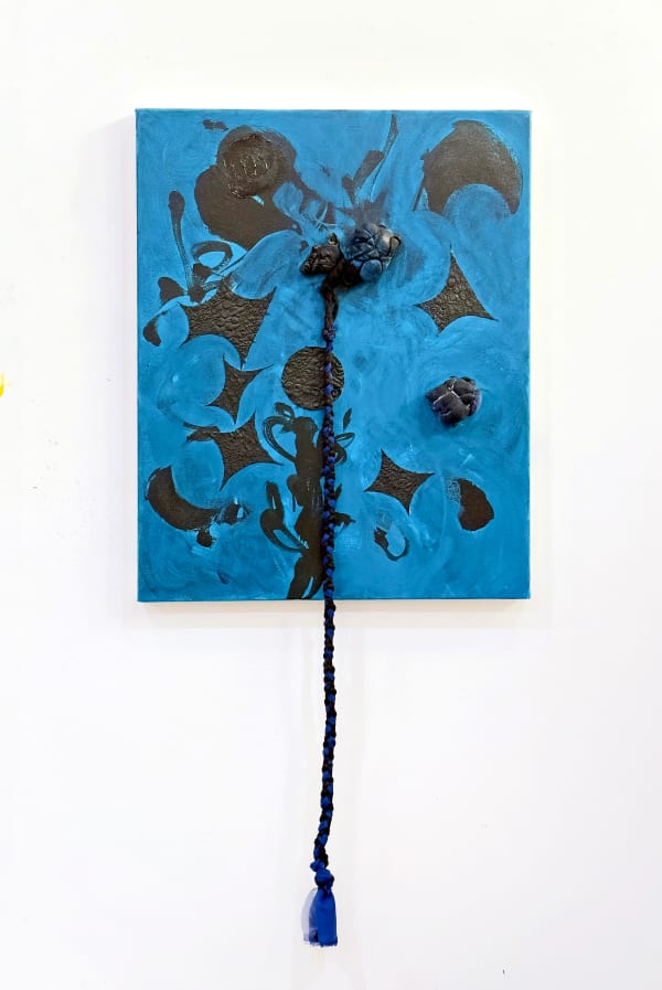 Shinique Smith, Blue Black Study, 2025