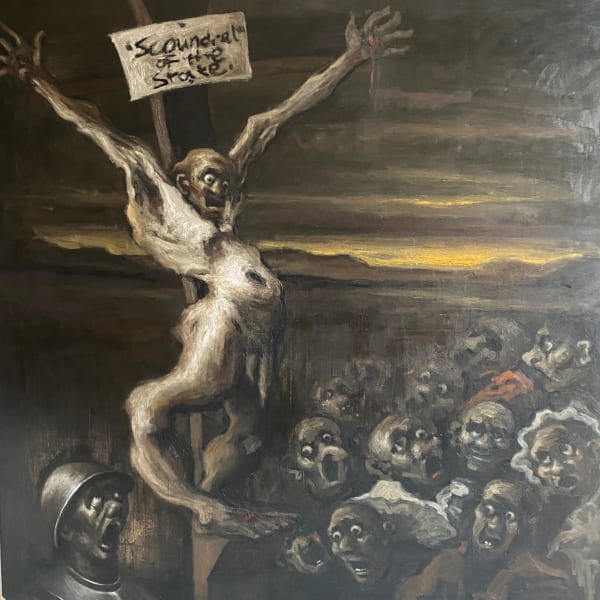 David Ngaji The Great Dancing Goat, 2025 Oil on Canvas 48 x 48 in 121.9 x 121.9 cm