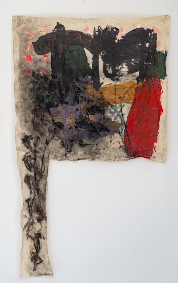 Josiah C Josiah Coming Together for a Proper Choir Practice, 2024 Charcoal, Acrylic, Crayon, Glitter and Chalk on Canvas 50 39/100 x 29 23/25 in 128 x 76 cm