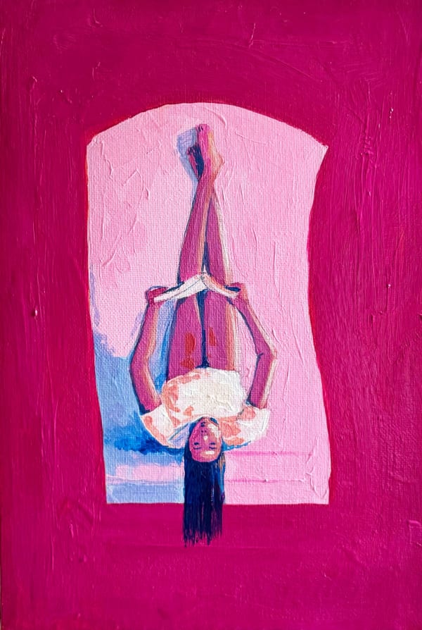 Morenike Olusanya So Much to Do (1), 2024 Acrylic on Canvas 8 x 12 in 20.3 x 30.5 cm